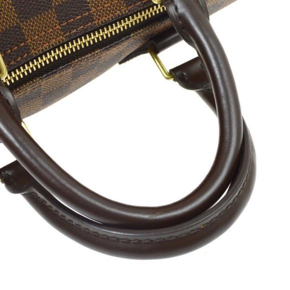 AUTHENTIC LOUIS VUITTON SPEEDY 25 HAND BAG PURSE DAMIER EBENE AA3079 - Picture 9 of 11